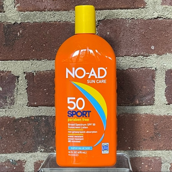 NEW NO-AD SUNCARE 50 Sport Broad Spectrum SPF 50 Sunscreen Lotion Super Size - Picture 2 of 6
